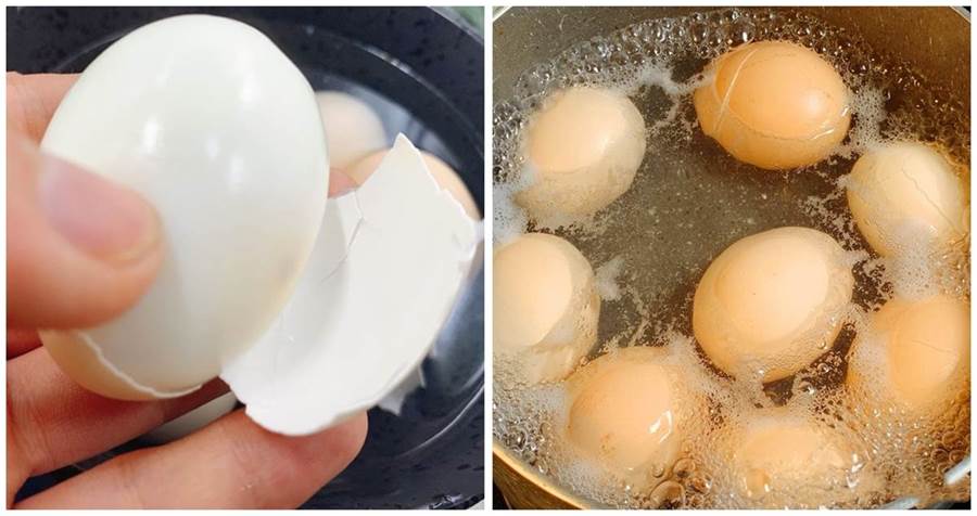 煮雞蛋時，多加2樣，蛋殼一碰就掉，蛋黃又香又嫩
